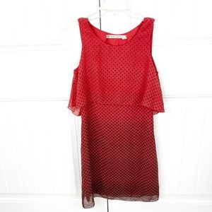 Chelsea & Violet Ombre Polka Dot Flyaway Dress XS